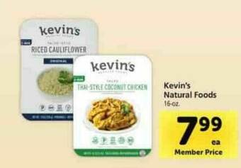Safeway Kevin's Natural Foods offer