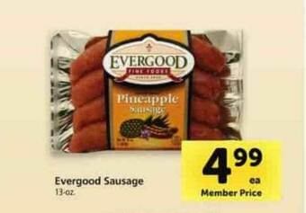 Safeway Evergood Sausage offer