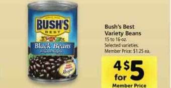 Safeway Bush's Best Variety Beans offer