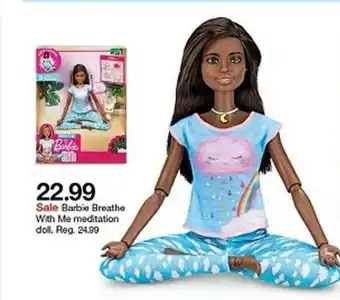 Target Barbie Breathe With Me Meditation Doll offer