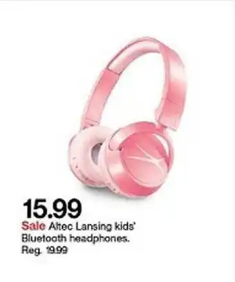 Target Altec Lansing Kids' Bluetooth Headphones offer