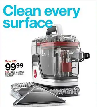 Target Hoover CleanState Portable Carpet Cleaner offer