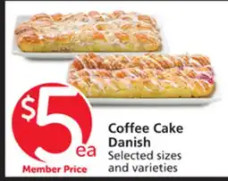 Albertsons Coffee Cake Danish offer