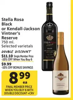 Albertsons Stella Rosa Black or Kendall-Jackson Vintner's Reserve offer