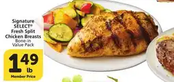 Albertsons Signature SELECT Fresh Split Chicken Breasts offer