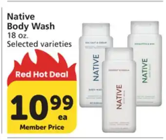 Albertsons Native Body Wash offer