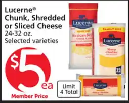 Albertsons Lucerne Chunk, Shredded or Sliced Cheese offer