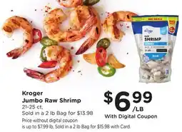Ralphs Kroger Jumbo Raw Shrimp offer