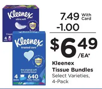 Ralphs Kleenex Tissue Bundles offer