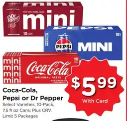 Ralphs Coca-Cola, Pepsi or Dr Pepper offer