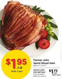 Ralphs Farmer John Spiral Sliced Ham offer