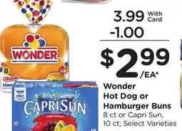 Ralphs Wonder Hot Dog or Hamburger Buns offer