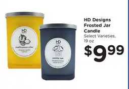 Ralphs HD Designs Frosted Jar Candle offer