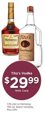 Ralphs Tito's Vodka offer