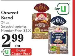 Pavilions Oroweat Bread offer