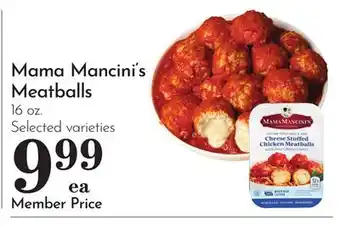 Pavilions Mama Mancini's Meatballs offer
