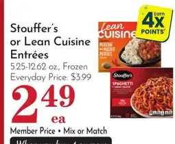 Pavilions Stouffer's or Lean Cuisine Entrées offer