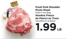 Food 4 Less Fresh Pork Shoulder Picnic Roast offer