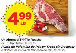 Food 4 Less Untrimmed Tri-Tip Roasts offer