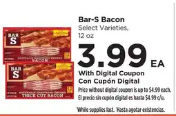 Food 4 Less Bar-S Bacon offer