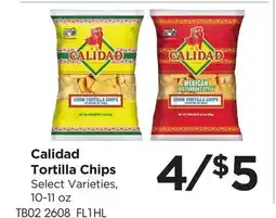 Food 4 Less Calidad Tortilla Chips offer