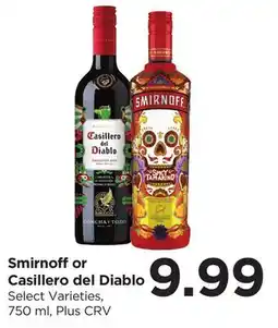 Food 4 Less Smirnoff or Casillero del Diablo offer