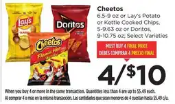 Food 4 Less Cheetos offer
