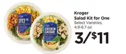 Food 4 Less Kroger Salad Kit for One offer