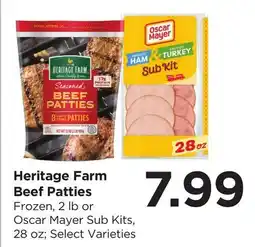 Food 4 Less Heritage Farm Beef Patties offer
