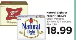 Food 4 Less Natural Light or Miller High Life offer