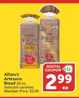 Vons Alfaro's Artesano Bread offer