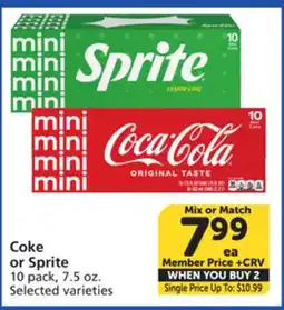 Vons Coke or Sprite offer