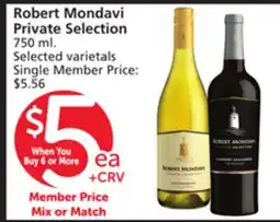 Vons Robert Mondavi Private Selection offer