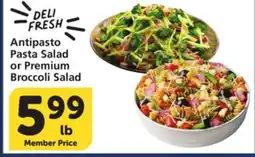 Vons Antipasto Pasta Salad or Premium Broccoli Salad offer