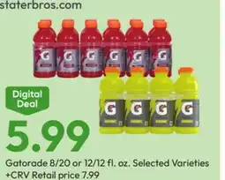 Stater Bros Gatorade offer