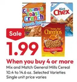 Stater Bros General Mills Cereal offer