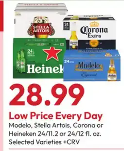 Stater Bros Modelo, Stella Artois, Corona or Heineken offer