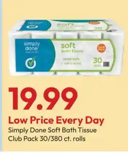 Stater Bros Simply Done Soft Bath Tissue offer