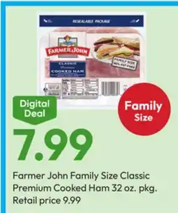 Stater Bros Farmer John Family Size Classic Premium Cooked Ham offer