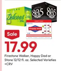 Stater Bros Firestone Walker, Happy Dad or Stone offer