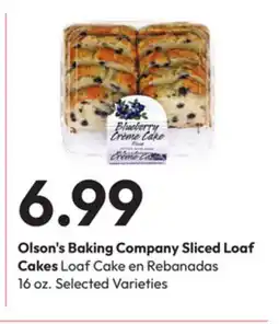 Stater Bros Olson's Baking Company Sliced Loaf Cakes offer