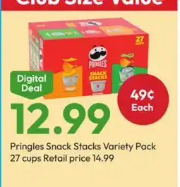 Stater Bros Pringles Snack Stacks Variety Pack offer