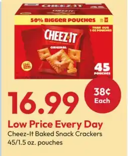 Stater Bros Cheez-It Baked Snack Crackers offer