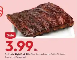 Stater Bros St. Louis Style Pork Ribs offer