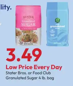 Stater Bros Stater Bros. or Food Club Granulated Sugar offer