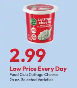 Stater Bros Food Club Cottage Cheese offer