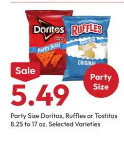 Stater Bros Party Size Doritos, Ruffles or Tostitos offer