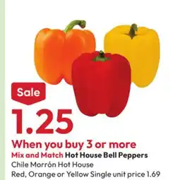 Stater Bros Hot House Bell Peppers offer