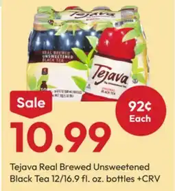 Stater Bros Tejava Real Brewed Unsweetened Black Tea offer