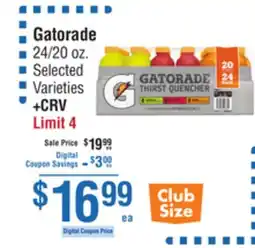 Smart & Final Gatorade offer